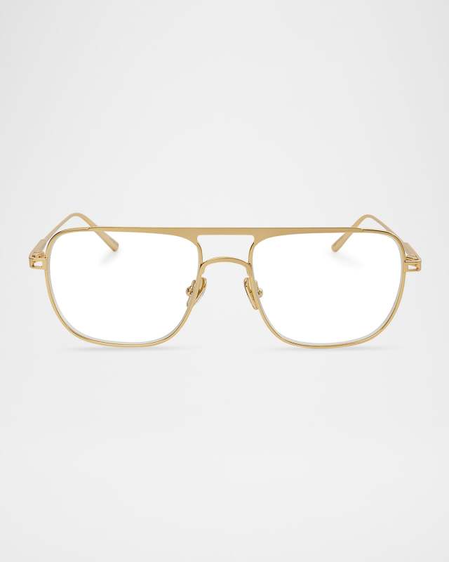 Jane Metal Aviator Optical Glasses